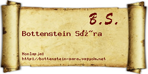 Bottenstein Sára névjegykártya