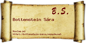 Bottenstein Sára névjegykártya
