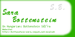 sara bottenstein business card